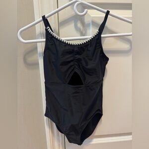 Abercrombie Kids Black Bathing Suit with White Detailing